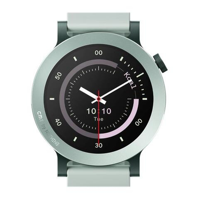 Умные часы CMF Watch 3 Pro by Nothing, плоский безель, светло-зелёный силиконовый ремешок