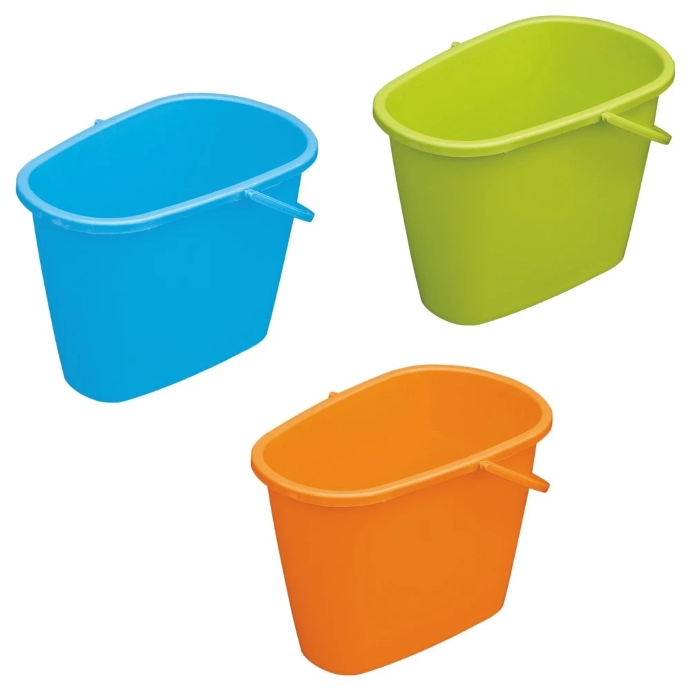 Ведро хозяйственное овальное «Azur» 8л микс цветов