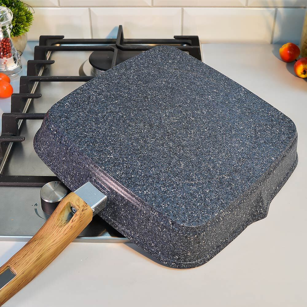 Сковорода гриль 28*28см Premium blue