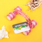 Массажер для тела роликовый «Дуга - Indigo» 13*9*7 см, розовый