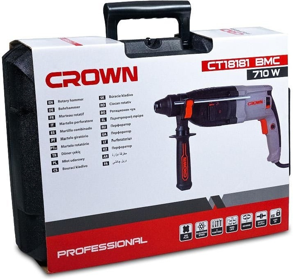 Перфоратор SDS+ (кейс) Crown CT18181