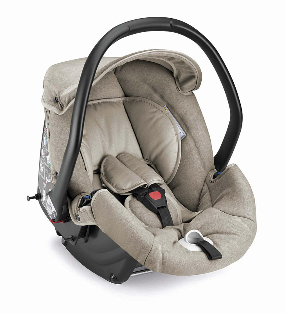 Детская коляска 3 в 1 CAM Dinamico UP Smart 989 бежевый с аппликацией