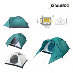 MALM 3 палатка Talberg (зелёный)