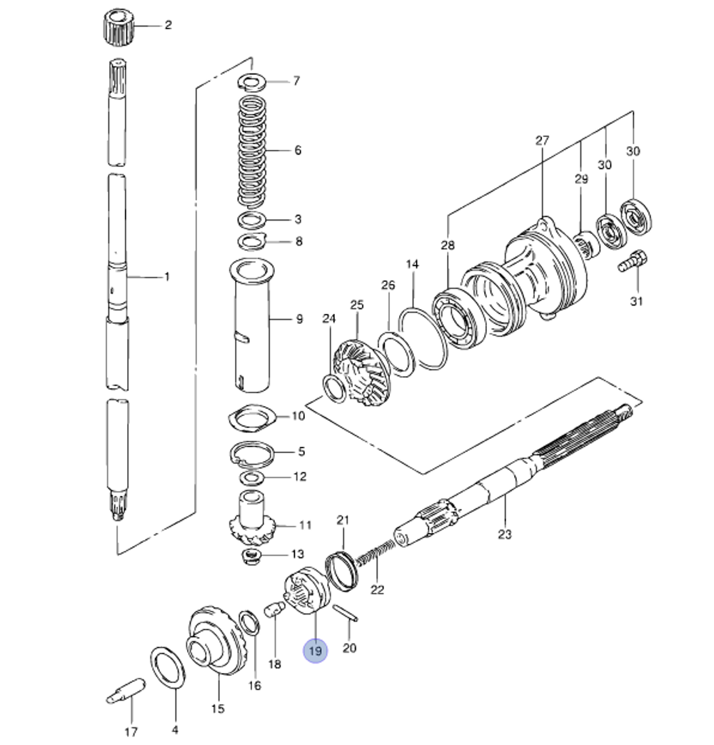 Муфта переключения Suzuki DT20-DT30лс (57621-96310-000)