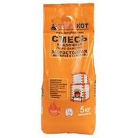 Кладочная смесь жаростойкая для печей и каминов Терракот 5 кг