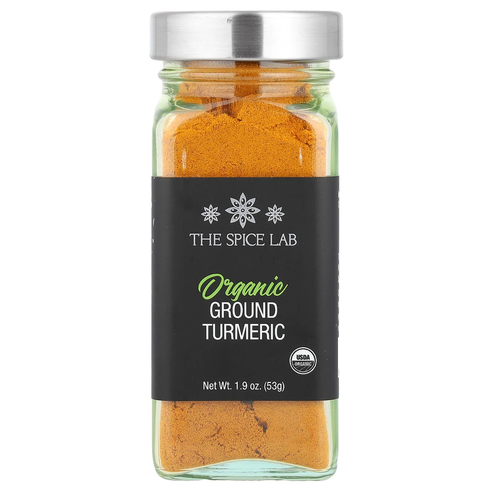 The Spice Lab, органическая молотая куркума, 53 г (1,9 унции)