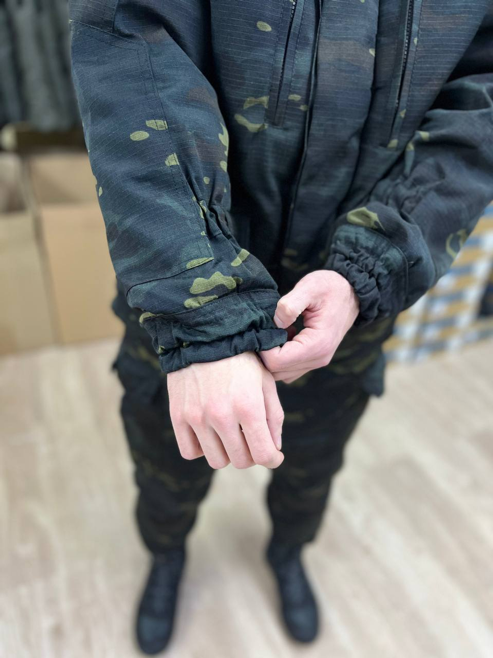 Костюм горка 5 зима / чёрный мультикам лайт 2