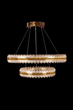 Подвесная люстра LED 97W 3000К/4000К/5500К LE7720/800-2K Gold золото Michel Leon