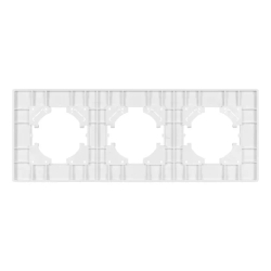 Рамка пластиковая FRM-PERIO-PL-3-WH (Arlight, -) 049754