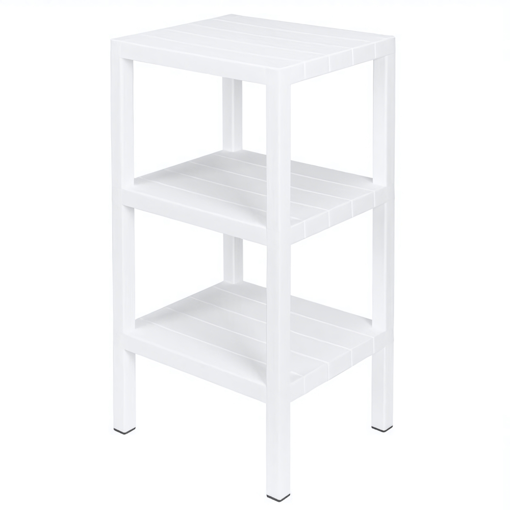 Этажерка прямоугольная nature 3 полки 384х330х725 мм (белый)