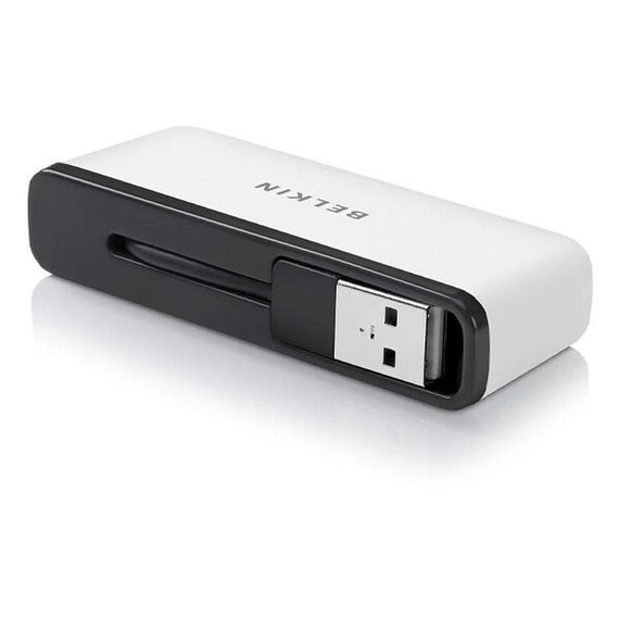 Разветвитель Belkin 4xUSB встроенный кабель USB папа (F4U021bt)