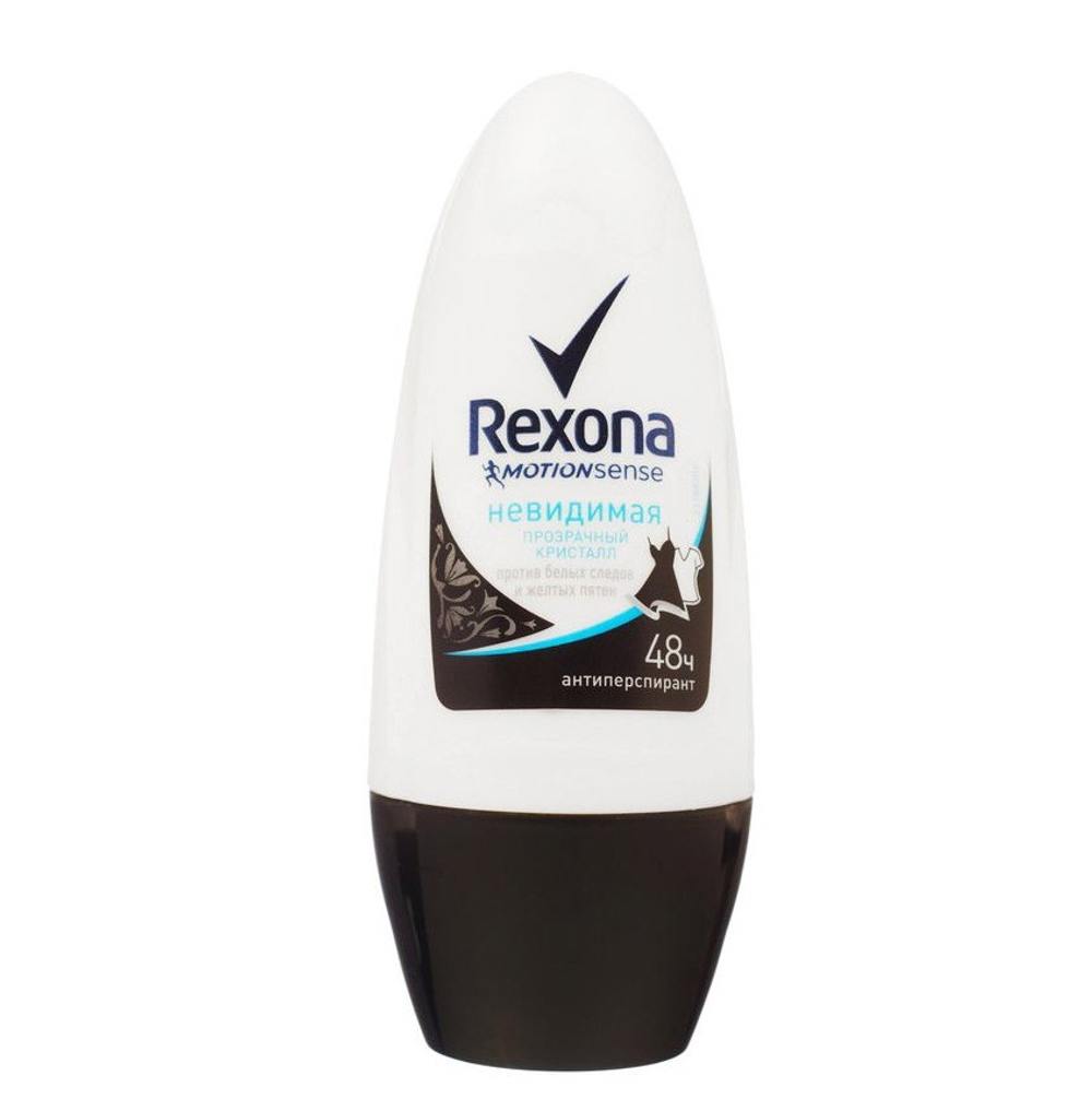 Rexona Дезодорант-антиперспирант шариковый Прозрачный кристалл, 50 мл