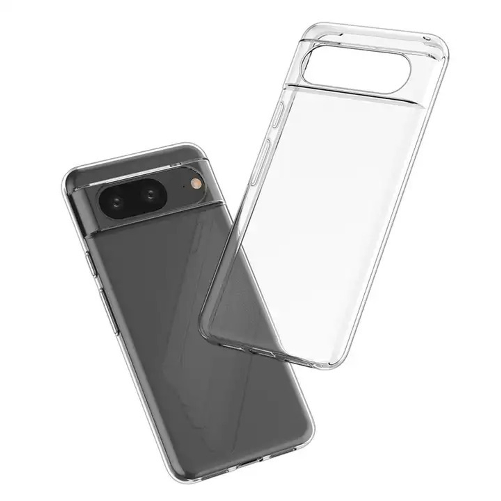 Тонкий силиконовый чехол для смартфона Google Pixel 8 серия Ultra Clear от Caseport