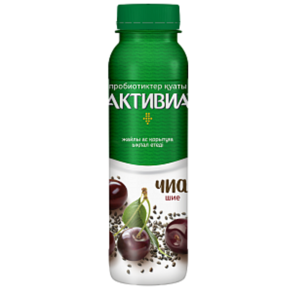 Биойогурт Активиа питьевая вишня-чия 270 гр