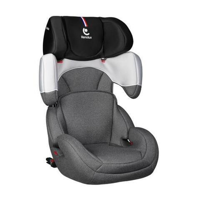Детское автокресло Renolux StepFix с ISOFIX гр. 2/3 (Серый/белый)