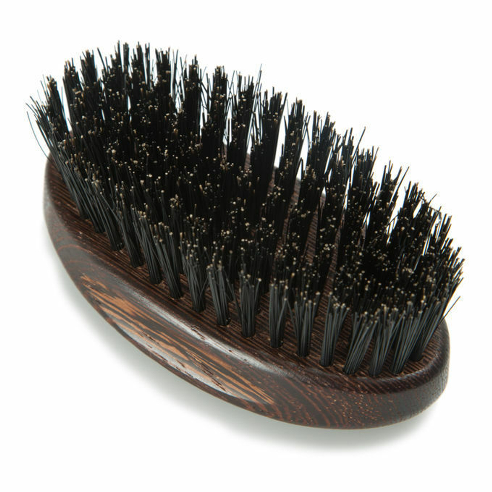 Acca Kappa Beard Brush - Щетка для бороды с основой из дерева (черная щетина)