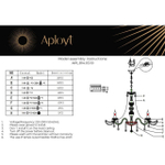 Подвесная люстра Aployt Marunia APL.814.03.10