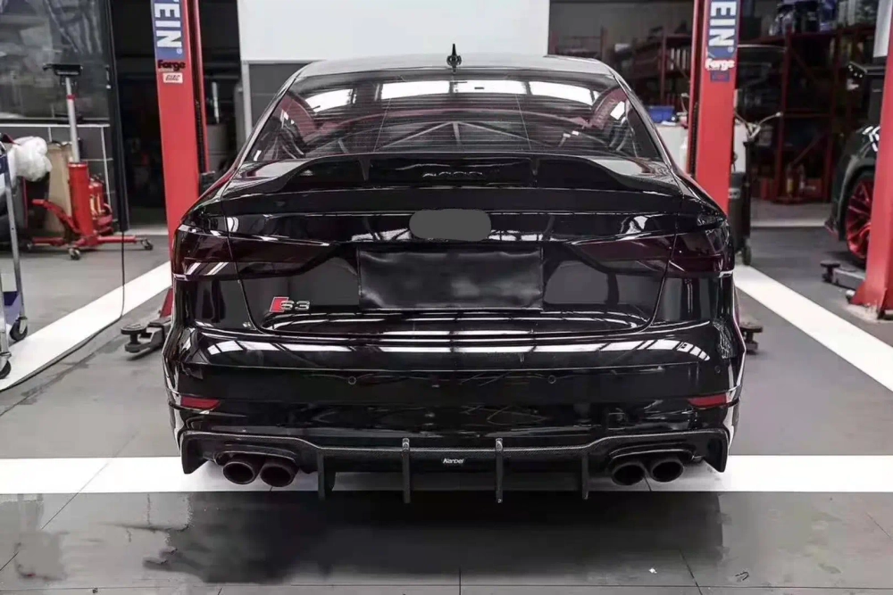 Карбоновый диффузор для AUDI A3 S LINE & S3 2017-2020 Sedan Ауди седан