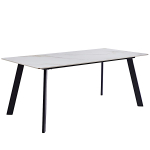 Стол керамический LA ALTA MISTRAL Kass gold 180*90*75, каркас черный