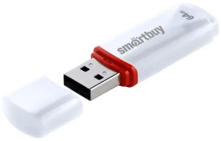 Флешка 64-GB SMART-BUY Crown белый