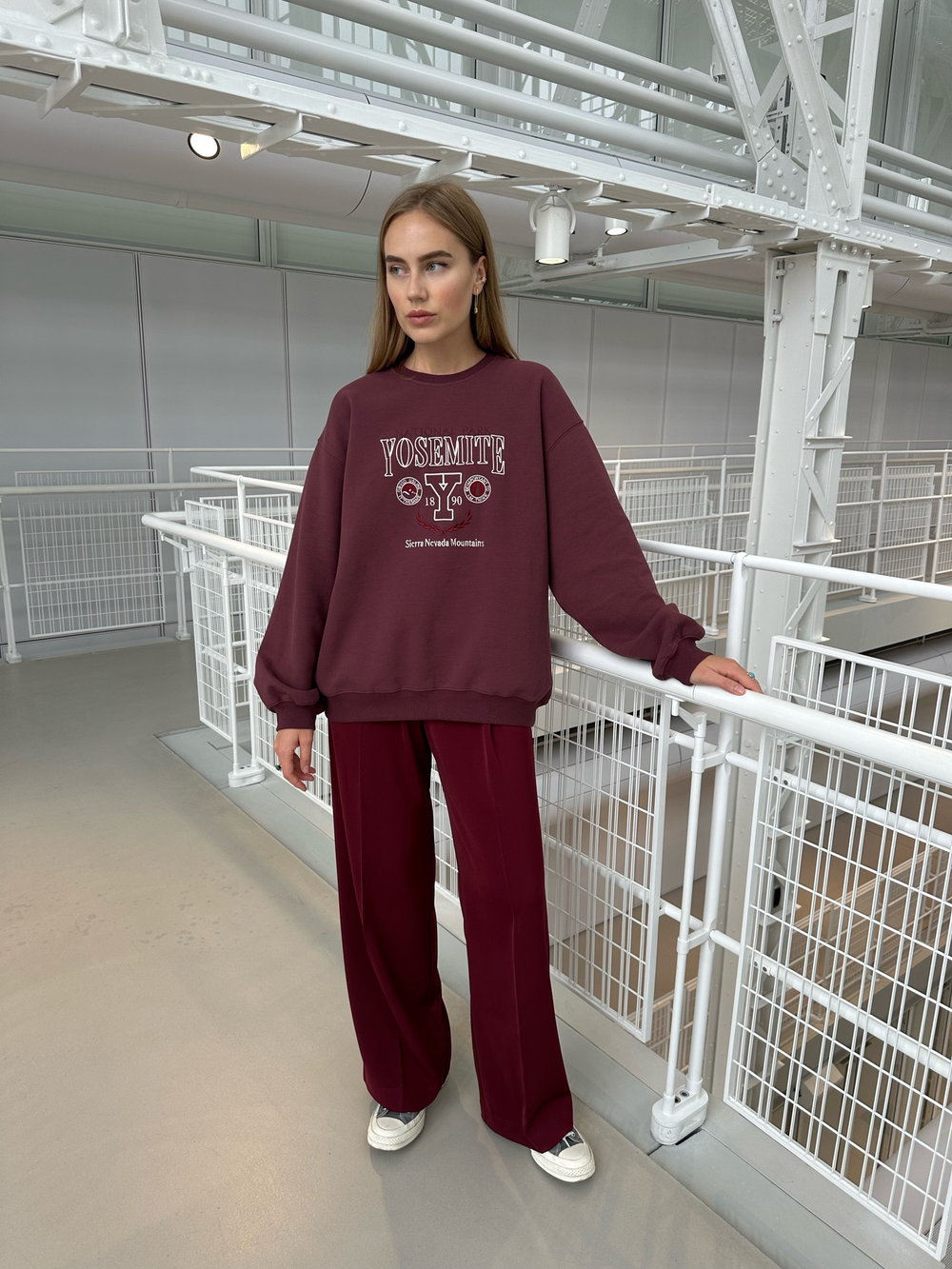 Брюки Office винный