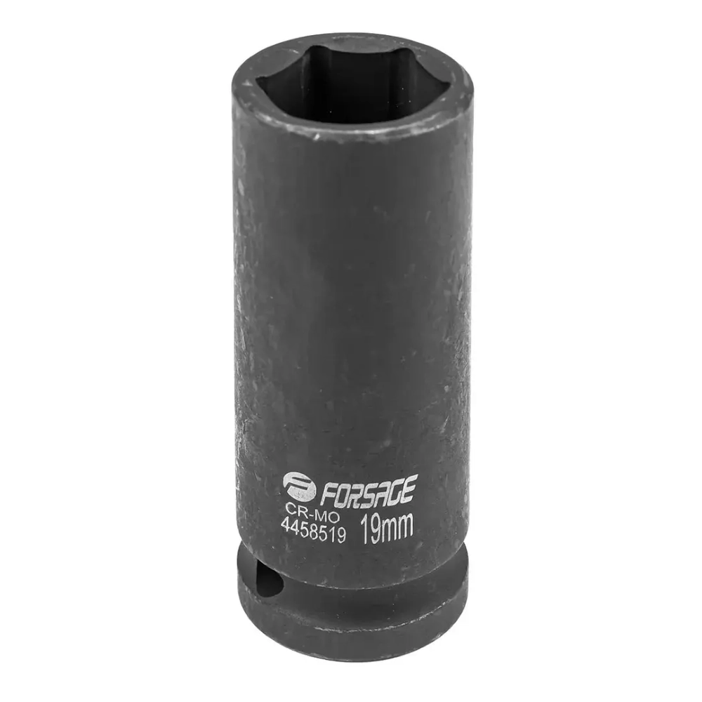 Головка ударная глубокая 19мм 1/2''6гр. Forsage F-4458519