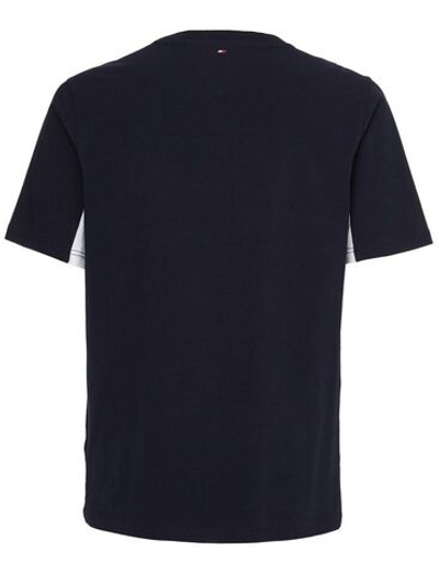 Мужская теннисная футболка Tommy Hilfiger Colorblocked SS Tee - desert sky