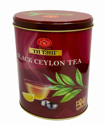 Чай черный "Black Ceylon Tea Золотой" С чашкой" (50 пакетов черный)	ж/б