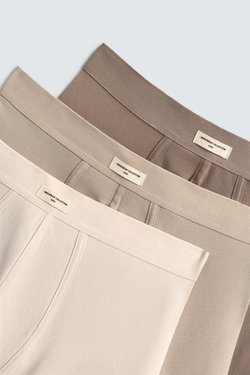 ZARA НАБОР ИЗ ТРЕХ ТРУСОВ-БОКСЕРОВ SOFT, РАЗНОЦВЕТНЫЙ