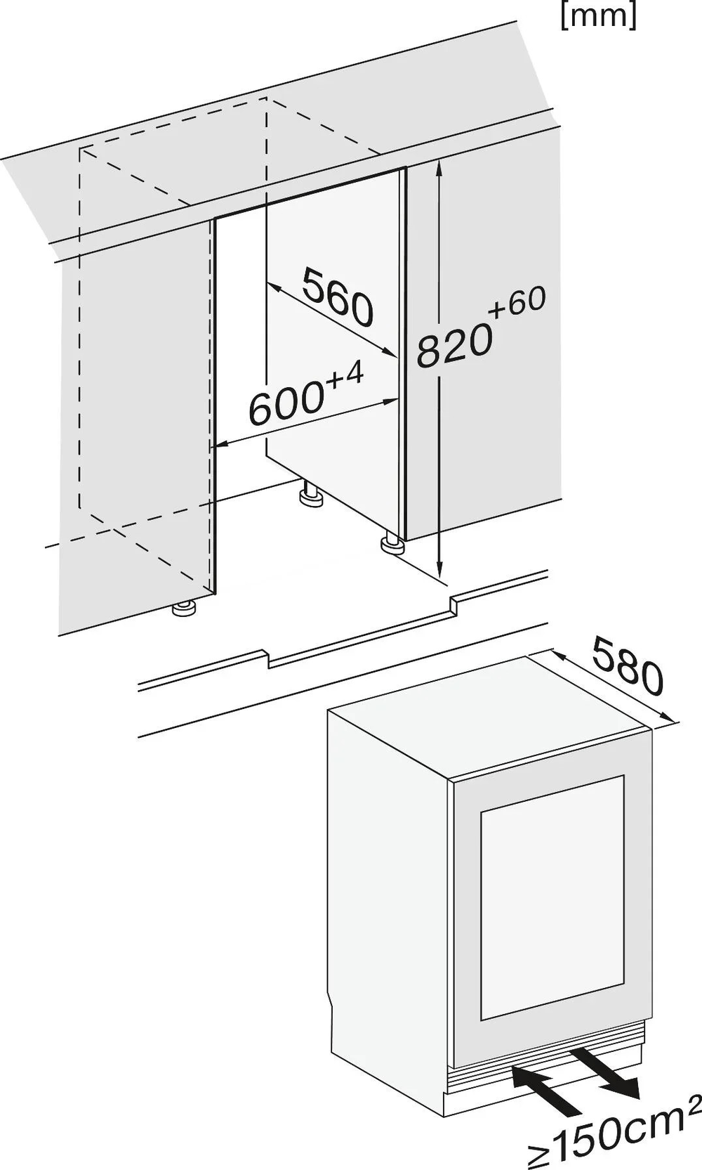 Встраиваемый винный шкаф Miele KWTUS 7074 F
