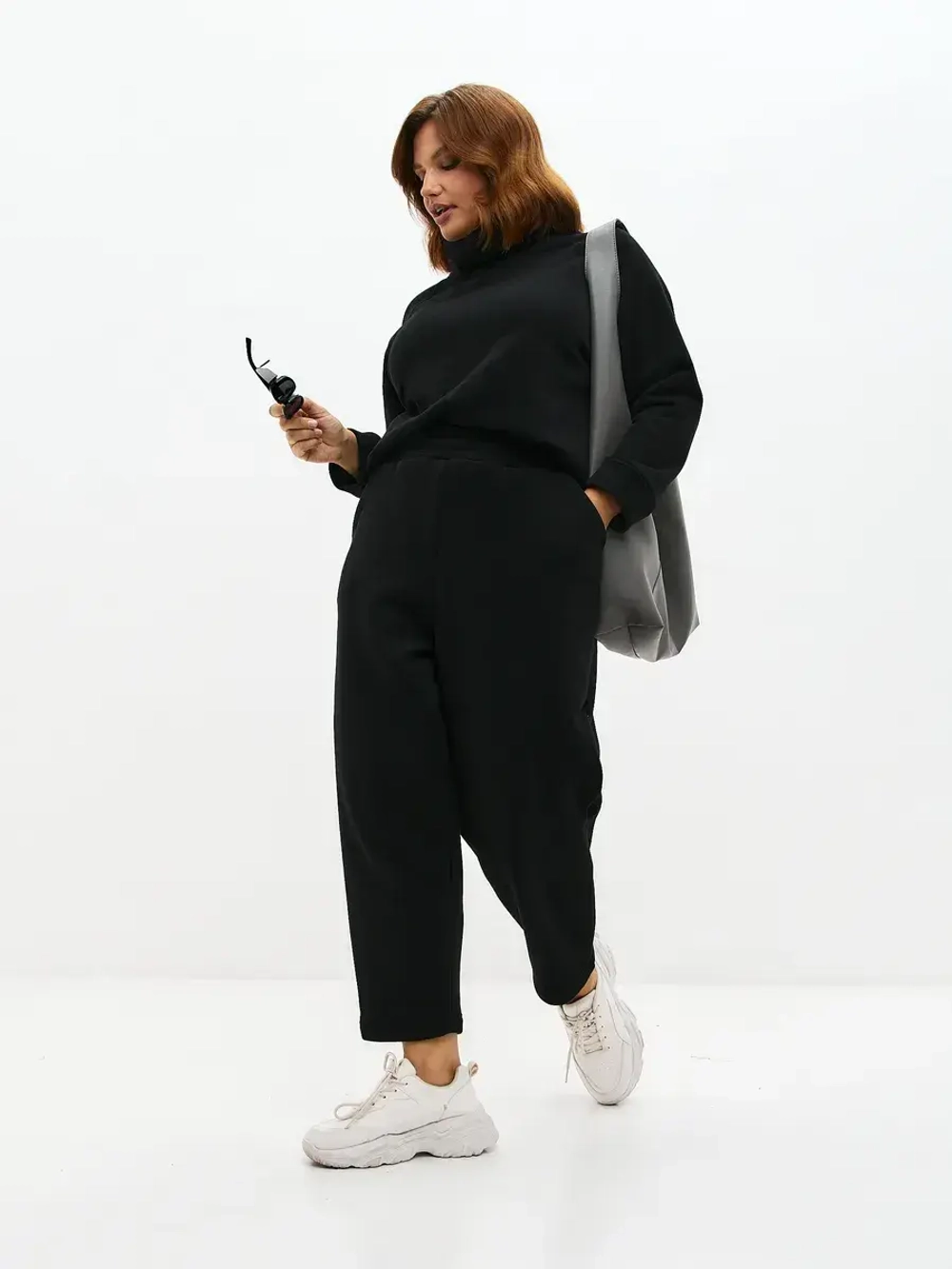 Брюки утепленные бананы с микроначесом