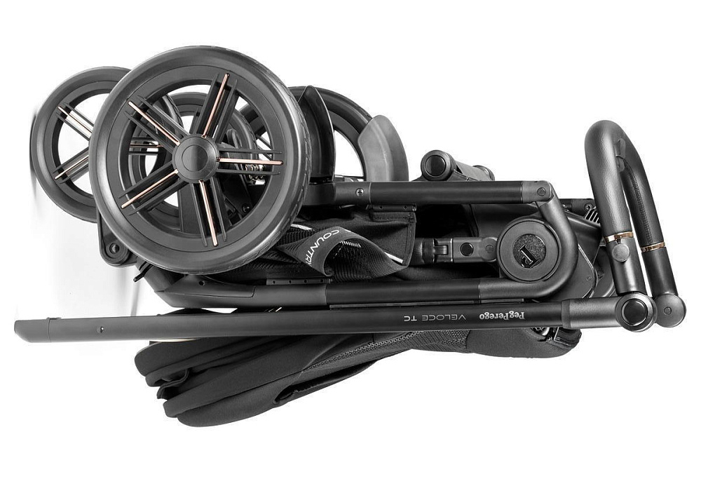 Коляска Peg Perego Veloce TC New Belvedere Lounge 3 в 1 True Black