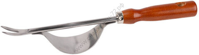 GRINDA 330 мм, нержавеющая сталь, деревянная ручка, корнеудалитель (8-421146)
