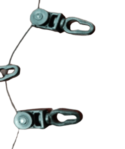 Бегунок на верёвке для эл.карниза (1 бег. на 6 см верёвки), чёрный для Glydea, Trietex