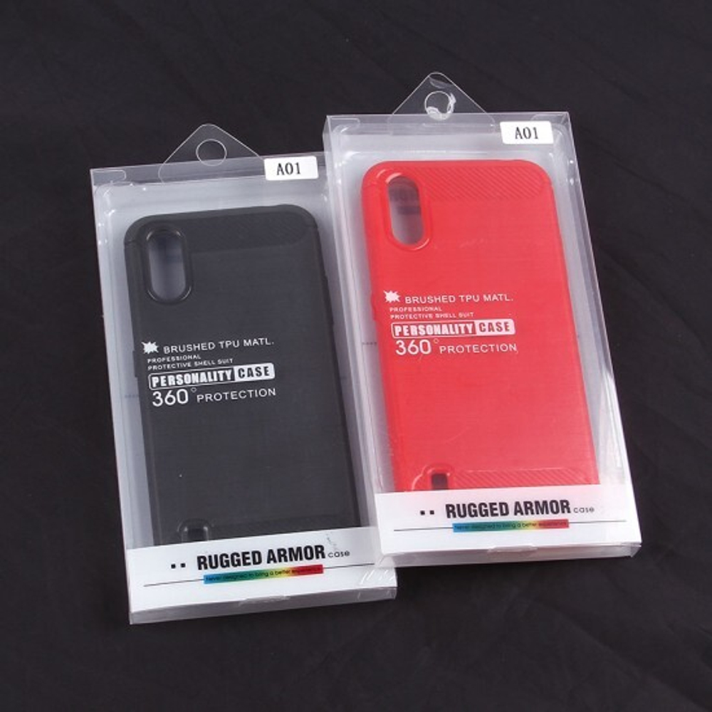 Противоударный чехол для Samsung Galaxy A01, 009508 Темно-синий