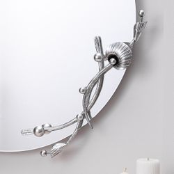 Зеркало настенное Атлантис Серебро