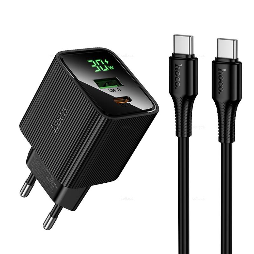 Зарядное устройство для Type-C PD30W+QC3.0 Hoco CS84A (black)