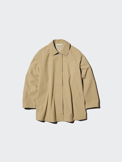 UNIQLO Короткий тренч, бежевый