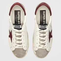 Golden Goose Super Star / Бордо звезда / бордо пятка