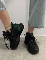 Кроссовки Dino Albat 2079-1 с зелеными нашивками/Черный купить