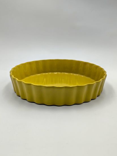 Форма для выпечки керамическая круглая 28 см.