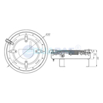 ПС.30.1.PAR56/1 Прожектор светодиодный 30 Вт, (лампа RGB PS710, LED) AISI-316, цветной