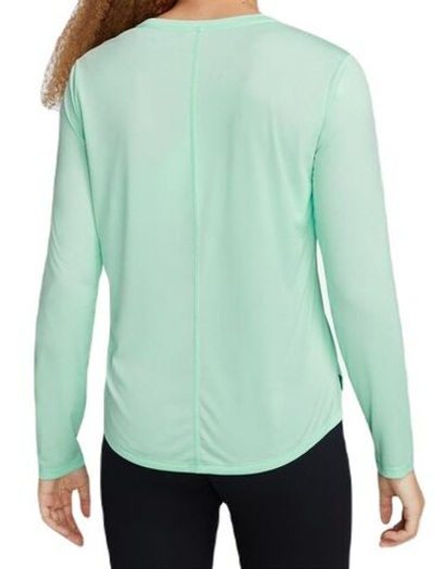 Женская футболка теннисная (dł. Рукава) Nike Dri-FIT One Women's Standard Fit Top - mint foam/black
