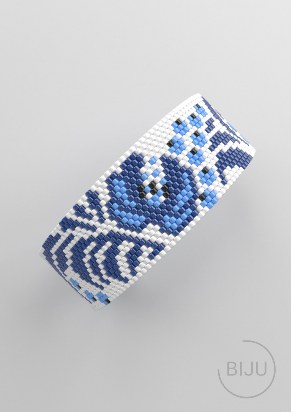 Схема PEYOTE, Схема браслета мозаичное плетение, узор из Miyuki Delica 11/0, файл PDF, №445