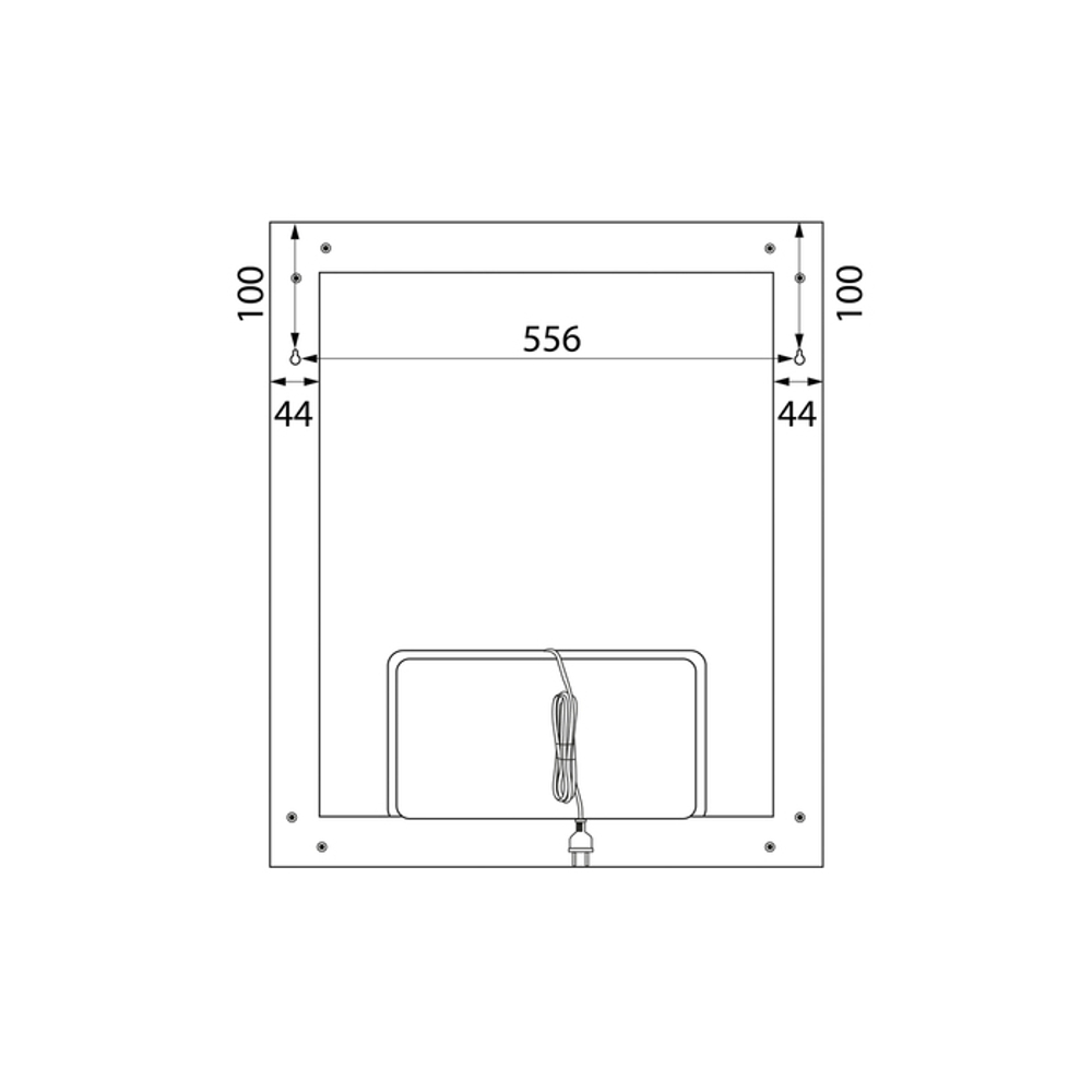 Зеркало с подсветкой IDDIS Slide, 60 см, SLI6000i98