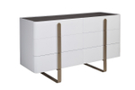 Комод Garda Decor светлый с металл. каркасом 140*50*85 см