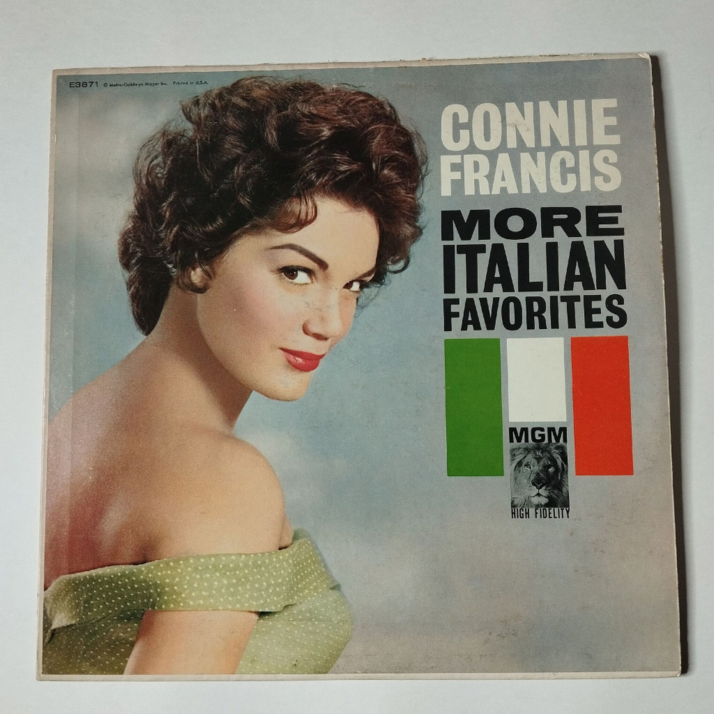 Винтажная виниловая пластинка LP Connie Francis More Italian Favorites (USA 1960)
