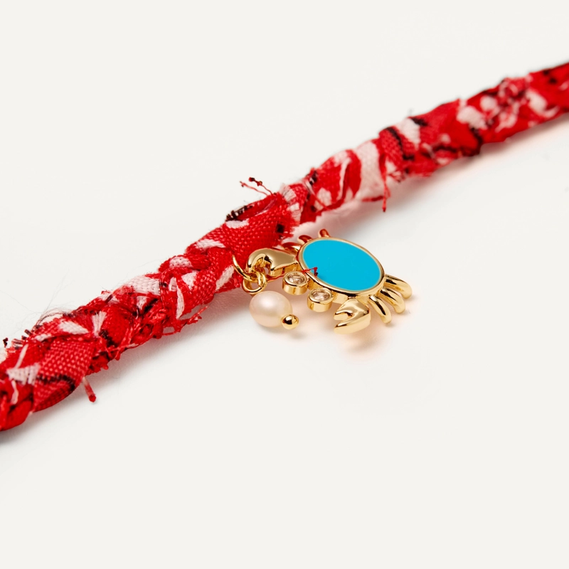 Браслет Плетенная Бандана – Красный