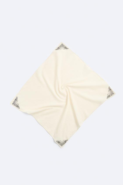 ZARA БАНДАНА С ЭФФЕКТОМ ПОТЕРТОСТИ И ВЫШИВКОЙ, ЭКРЮ