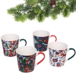 Кружка керамическая 400мл «Новогодний калейдоскоп» в подарочной коробке
